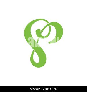 abstract letter d ribbon curves line logo vector Stock Vector Image ...
