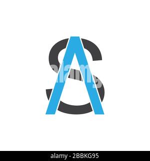 letter as arrow geometric logo vector Stock Vector