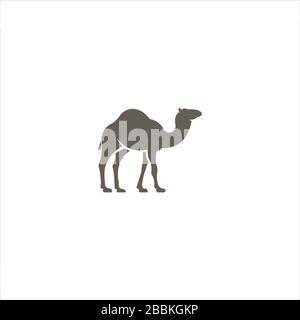 Animal Camel Logo Design Template Stock Vector