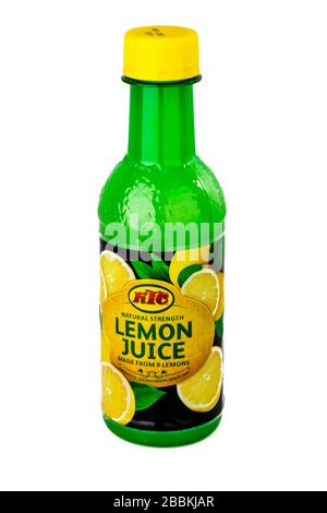 KTC lemon juice lemon juice bottle of lemon juice bottled lemon juice bottle bottled KTC brand cutout cut out brand make logo Stock Photo Alamy