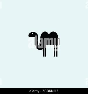Animal Camel Logo Design Template Stock Vector