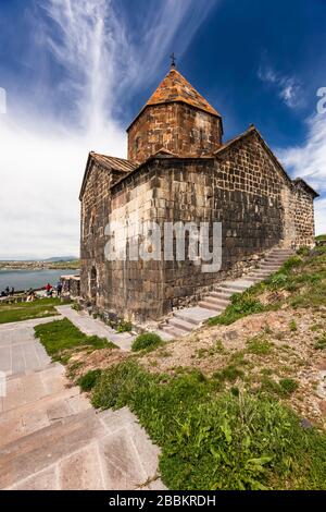 Sevanavank Monastery at Lake Sevan, Armenian minastic complex, Gegharkunik Province, Armenia, Caucasus, Asia