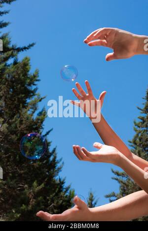 closeup of bubbles in water isolated on white background Stock Photo ...