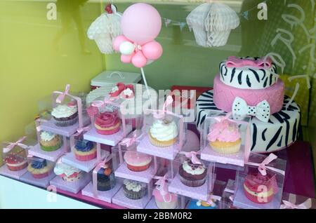 Display Of Gateaux Stock Photo Alamy