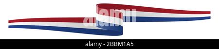 eps 10 vector illustration of panorama seal of quality country flag banner holland Stock Vector