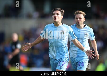 Callum O'Hare of Coventry City celebrates victory during the Sky Bet ...