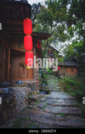 Countryside landscape of China's traditional and historic village Stock Photo