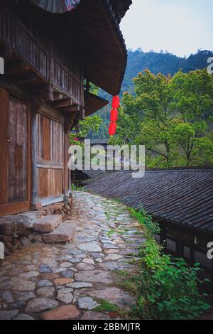 Countryside landscape of China's traditional and historic village Stock Photo