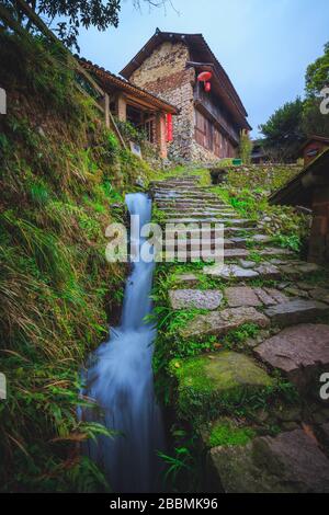 Countryside landscape of China's traditional and historic village Stock Photo