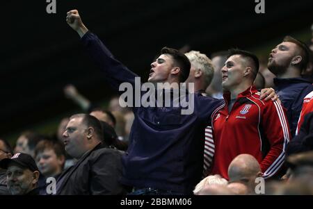 Fns in the stands show their support Stock Photo