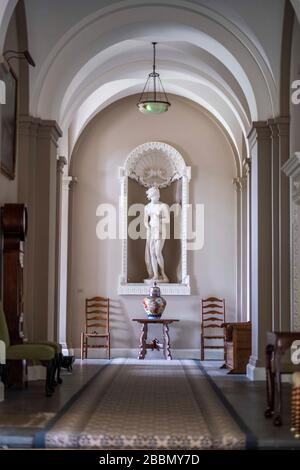 Marchmont House Scottish Borders with Hugo Burge (owner) Stock Photo