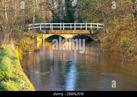 The village of Broad Chalke in Wiltshire viewed from Knighton Hill ...