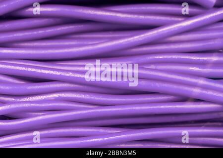 abstract background of lines or stems that look like wires, violet and pink color, blur. Stock Photo