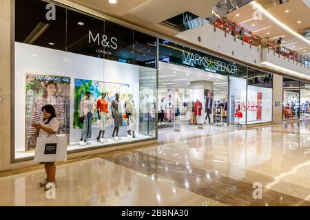 The Marks and Spencer Store At The Central Park Mall, Jakarta, Indonesia. Stock Photo