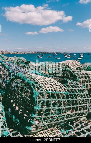 Antique Fishing Gear At The Cascais Port In Portugal Photo