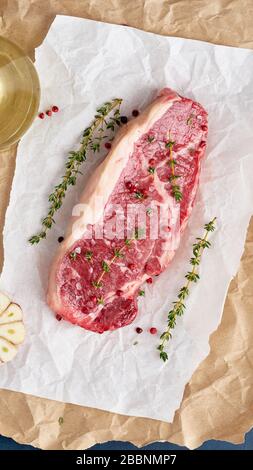 Whole piece of raw beef tenderloin on butcher table. Isolated, white ...
