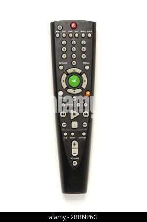 Remote control from dvd player isolated on white Stock Photo