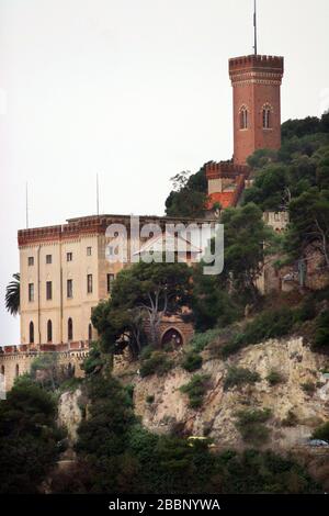 Borelli castle, Borghetto Santo Spirito, Ligury, Italy Stock Photo