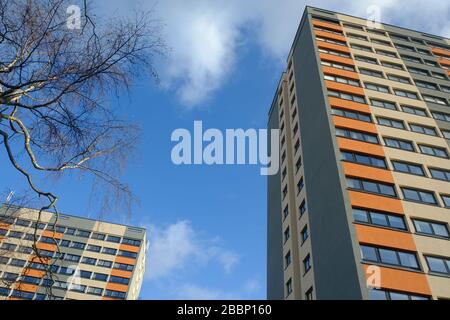 high-rise apartment blocks Stock Photo