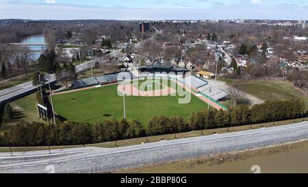 Labatt Memorial Park in London Canada Aerial, Oldest continually ...