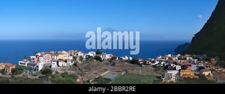 Panorama of Agulo, La Gomera, Canary Islands, Spain Stock Photo