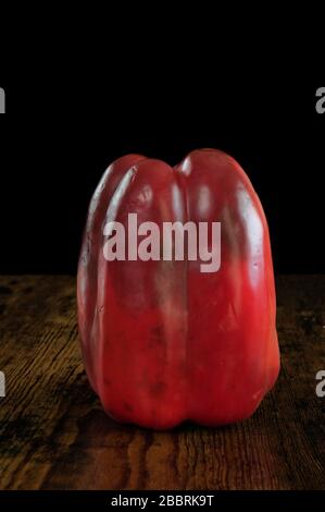 Organic red pepper from the Valencian garden Spain. Stock Photo