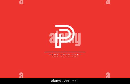 ABSTRACT LOGO P, PP ALPHABET LETTERS DESIGN Stock Vector