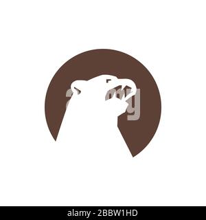 Bear Logo Vector Design Template Stock Vector