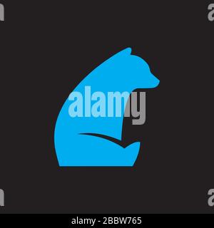 Bear Logo Vector Design Template Stock Vector