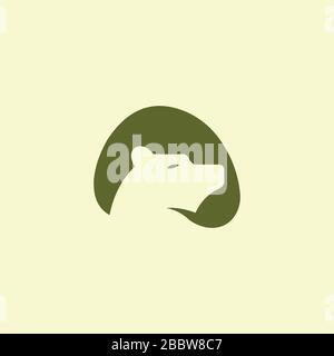 Bear Logo Vector Design Template Stock Vector
