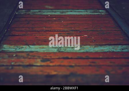 old, grunge wood panels used as background Stock Photo