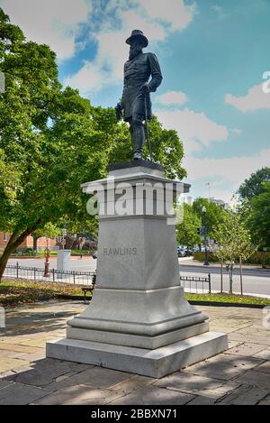 Statue of John Aaron Rawlins, a Union Army general who served during ...