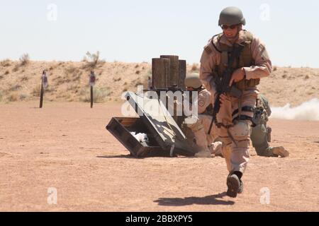 BST-18 team members at BORTAC in El Paso, TX where they receive advanced training techniques before deploying to Iraq Stock Photo