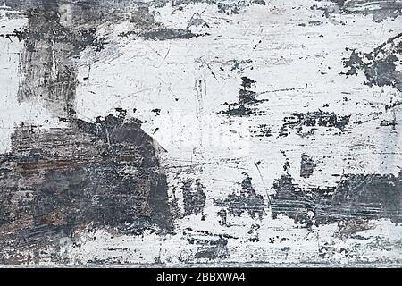The vintage rusty grunge iron black and white textured background. Stock Photo