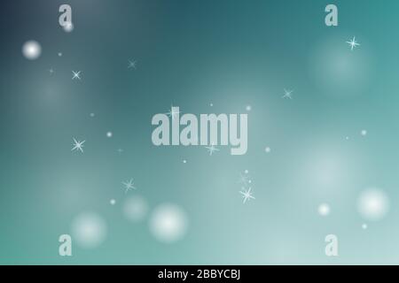 Abstract blue background. Glowing particles. Vector illustration. Stock Vector