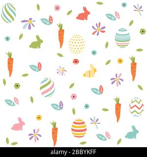 Happy Easter day greeting card Stock Vector