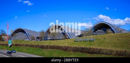 Paul Klee Centre, exterior, Kirchenfeld-Schosshalde, Bern, Canton of Bern, Switzerland Stock Photo