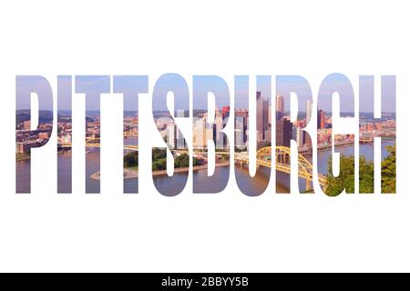 Pittsburgh Text effect and logo design City