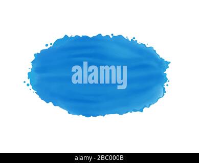 Abstract modern painted design with blue color. Creative and stylish watercolor vector design for your business Stock Vector