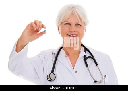 Portrait of smiling female doctor Stock Photo