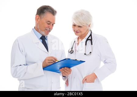Male and female doctors Stock Photo