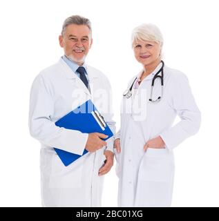Male and female doctors Stock Photo