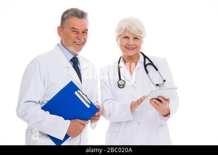 Male and female doctors Stock Photo