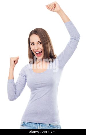 Portrait of a young woman in studio Stock Photo