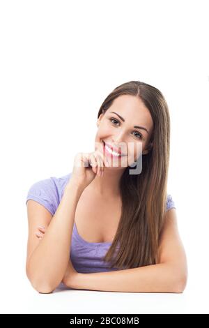 Portrait of a young woman in studio Stock Photo