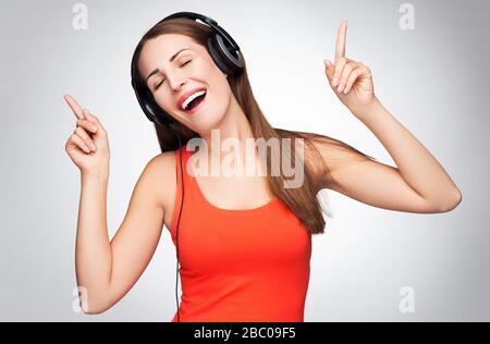 Portrait of a young woman in studio Stock Photo
