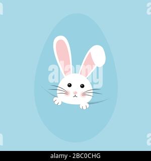 Easter rabbit, easter Bunny. Vector illustration. Stock Vector