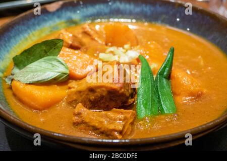 Traditional Vietnamese beef brisket and lemongrass dish Stock Photo