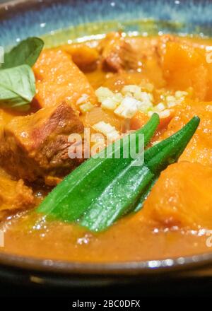 Traditional Vietnamese beef brisket and lemongrass dish Stock Photo