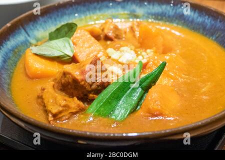 Traditional Vietnamese beef brisket and lemongrass dish Stock Photo